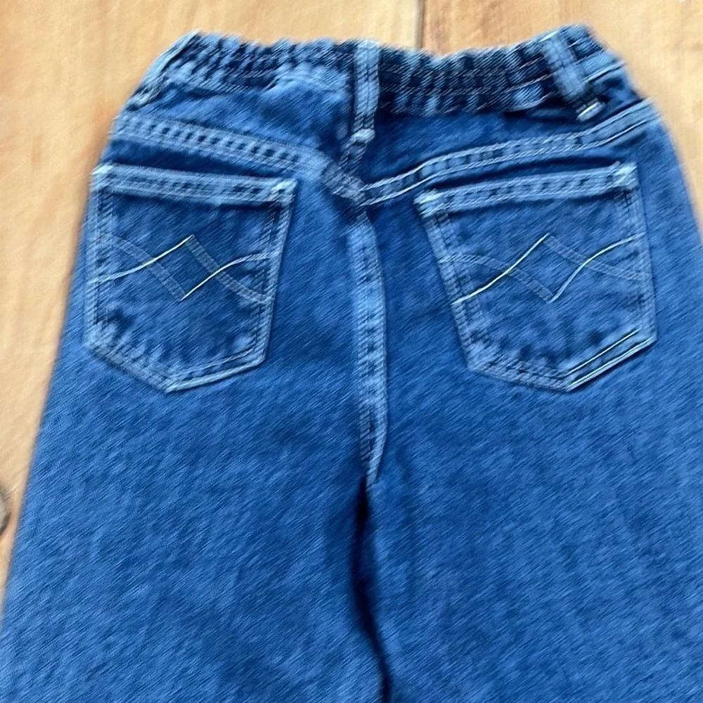 Disney Kids Jeans with pink hearts & rhinestones, with glitter fabric, 6 6X
